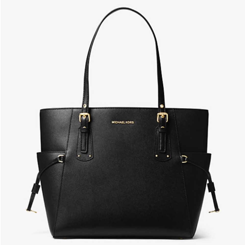 Michael Kors Black and Gold Tote
